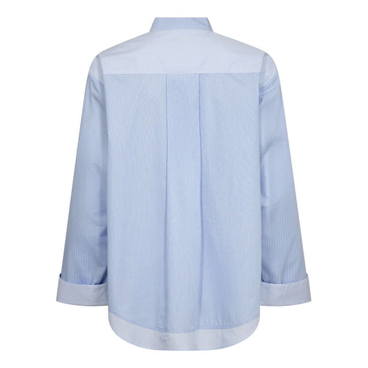 Mos Mosh Lyseblå Bronwyn Stripe Shirt