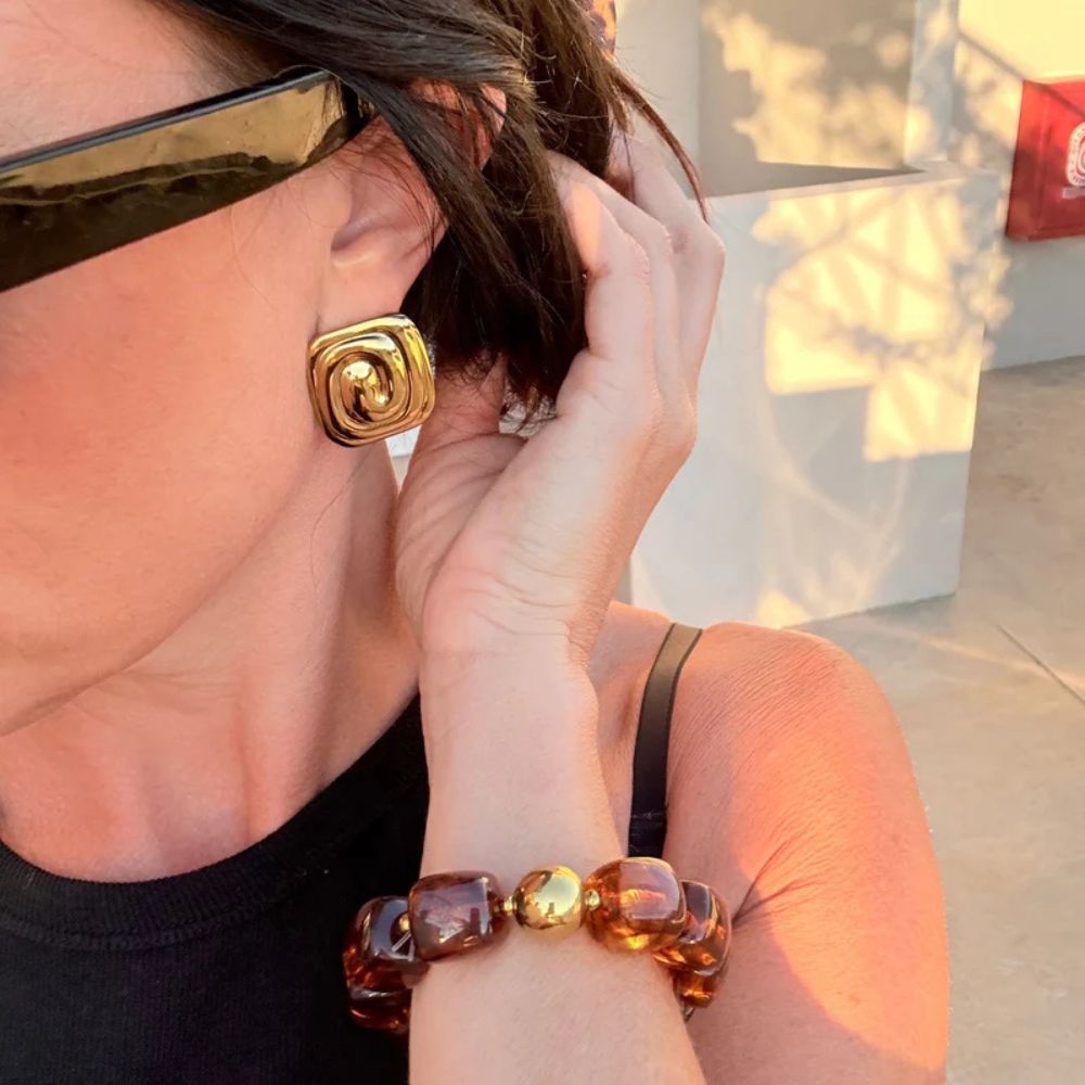 Marea - Amber Bracelet - 18K guldbelagt