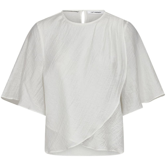 Co´Couture Hvid Conny Drape Blouse