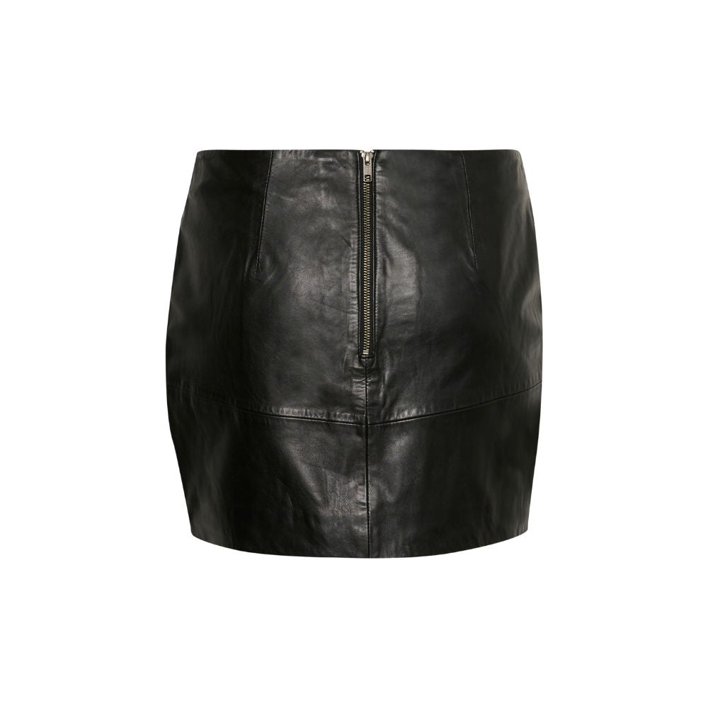 My Essential Wardrobe Black Akela Leather Skirt