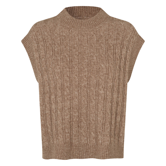 Lollys Laundry Camel Finn Knit Vest
