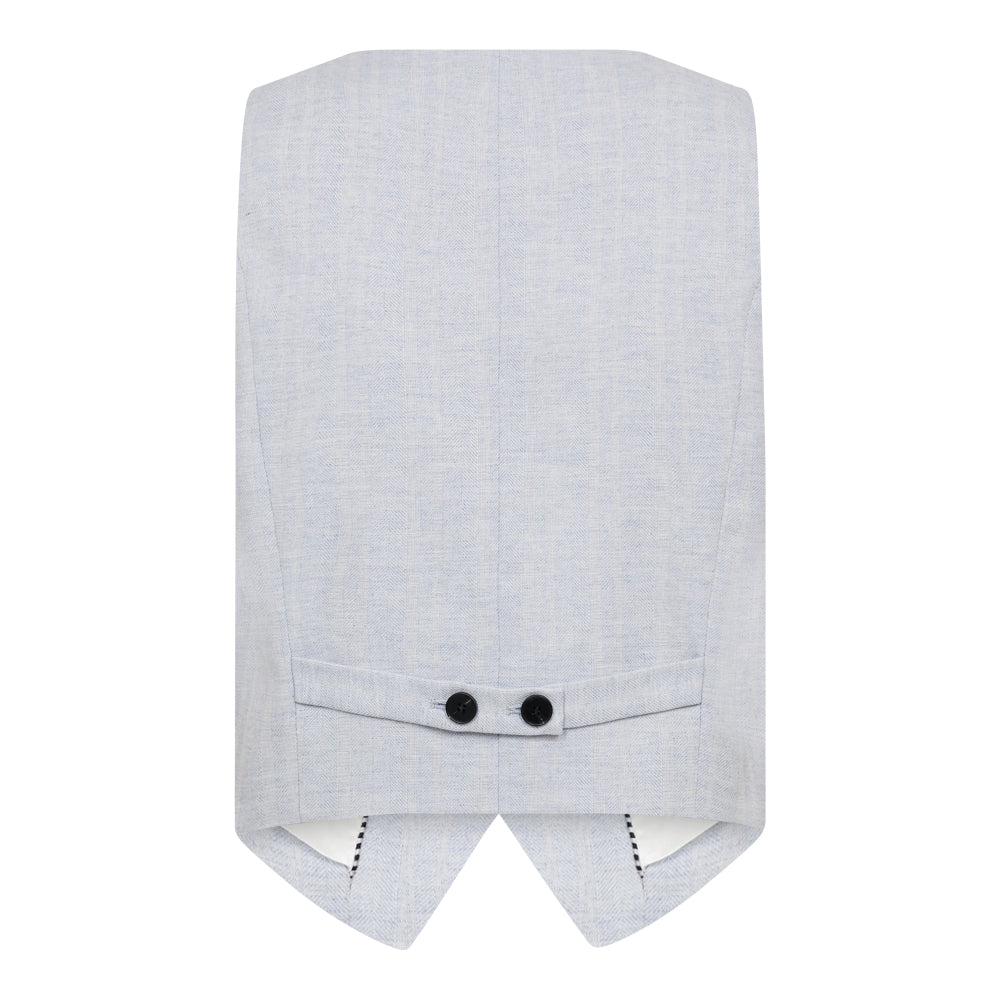 Co´Couture Light Blue Linen Vest