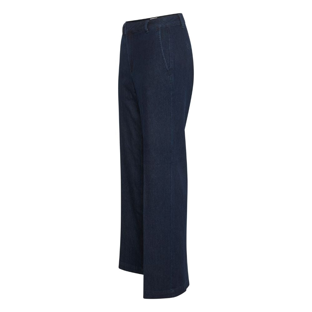 My Essential Wardrobe Dark Blue Un-Wash Lara Pant 115