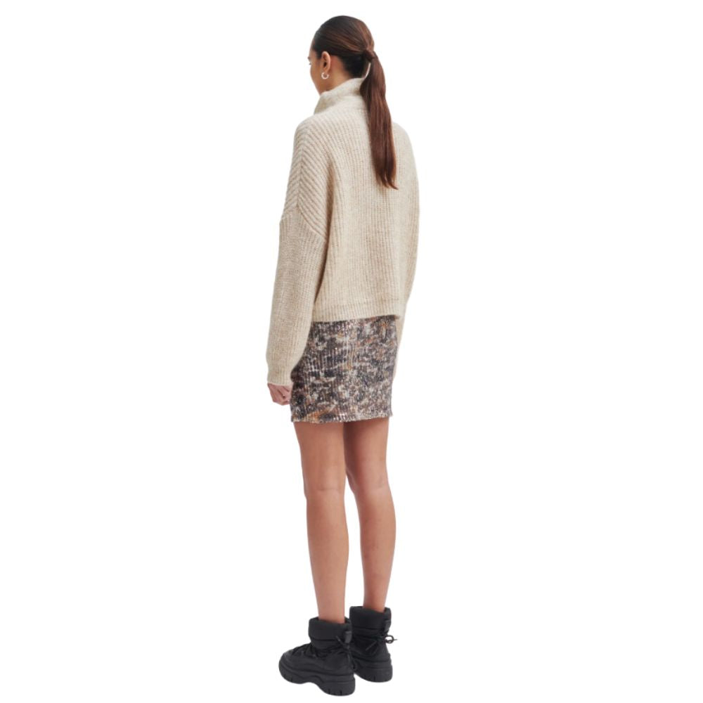 Second Female Moonbeam Lusinda Knit T-Neck Zip