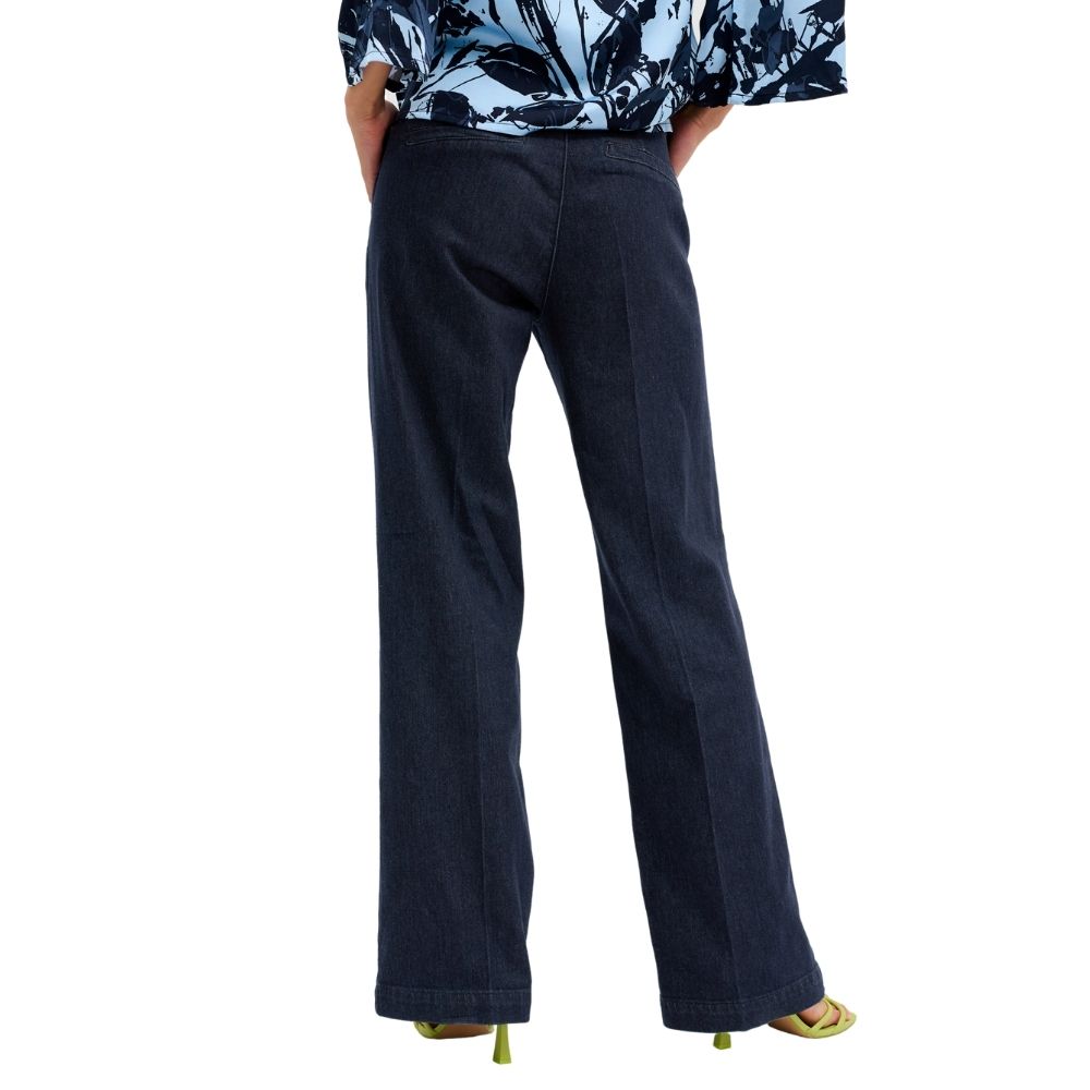My Essential Wardrobe Dark Blue Un-Wash Lara Pant 115