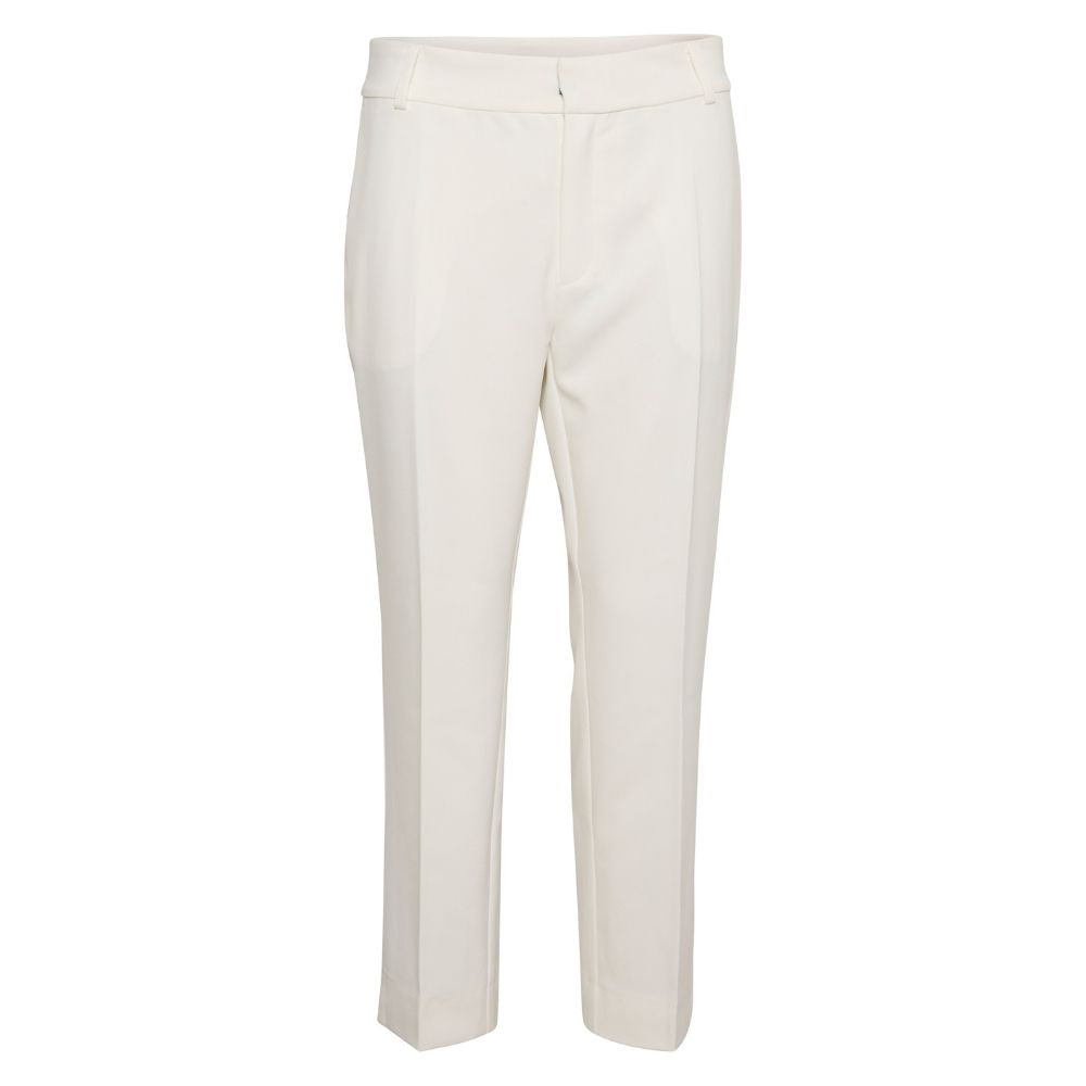 My Essential Wardrobe Snow White Yola Straight Slit Pant