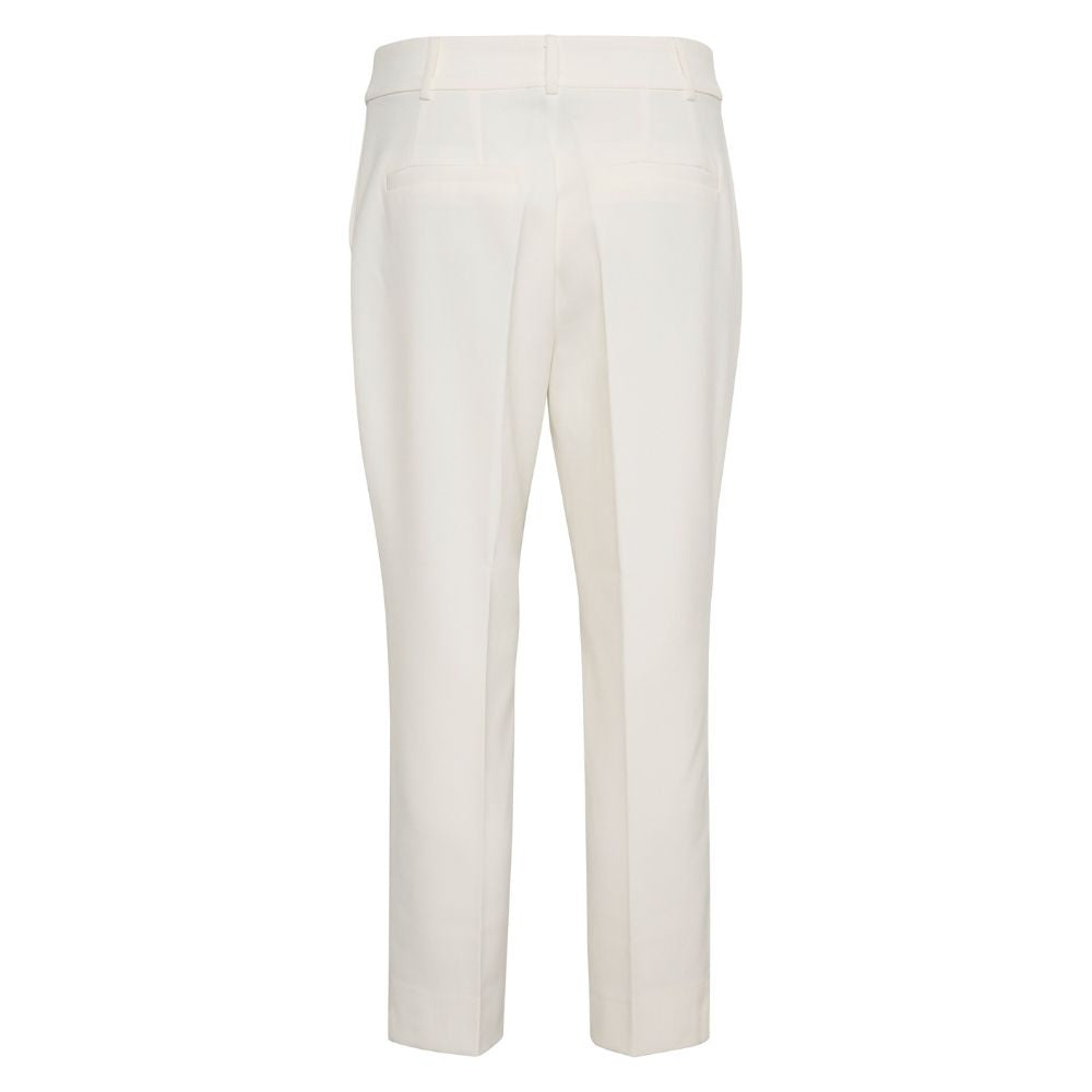 My Essential Wardrobe Snow White Yola Straight Slit Pant