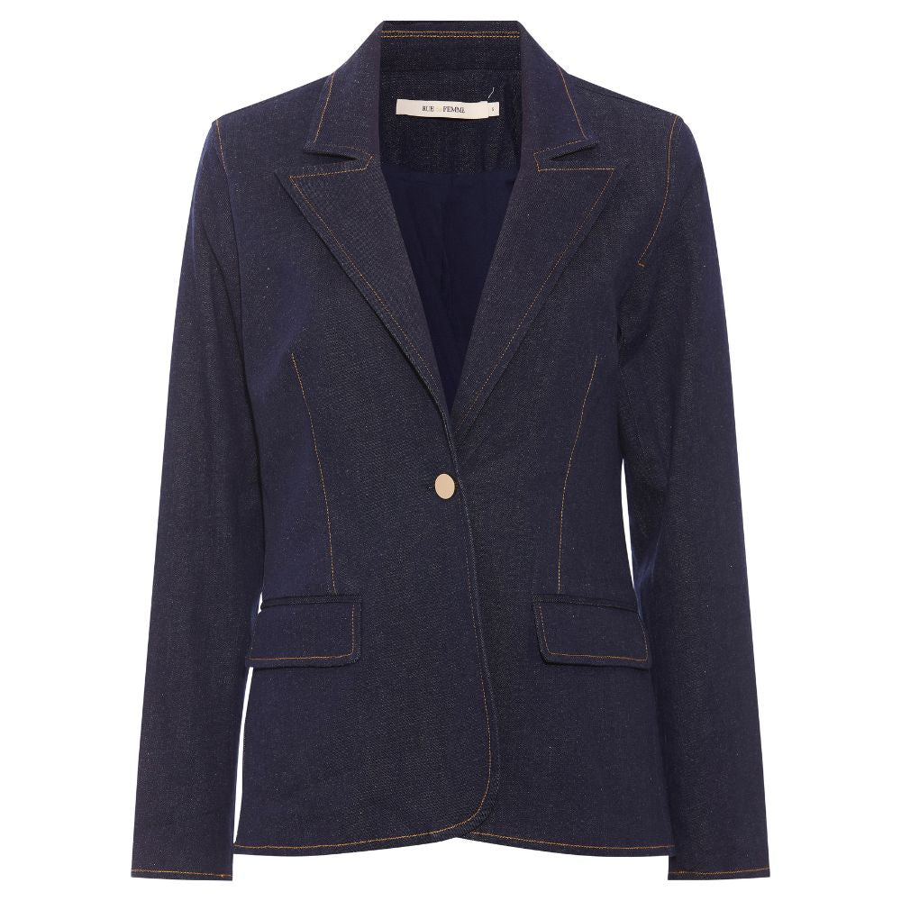 Rue De Femme Blue Denim Kasumi Denim Blazer