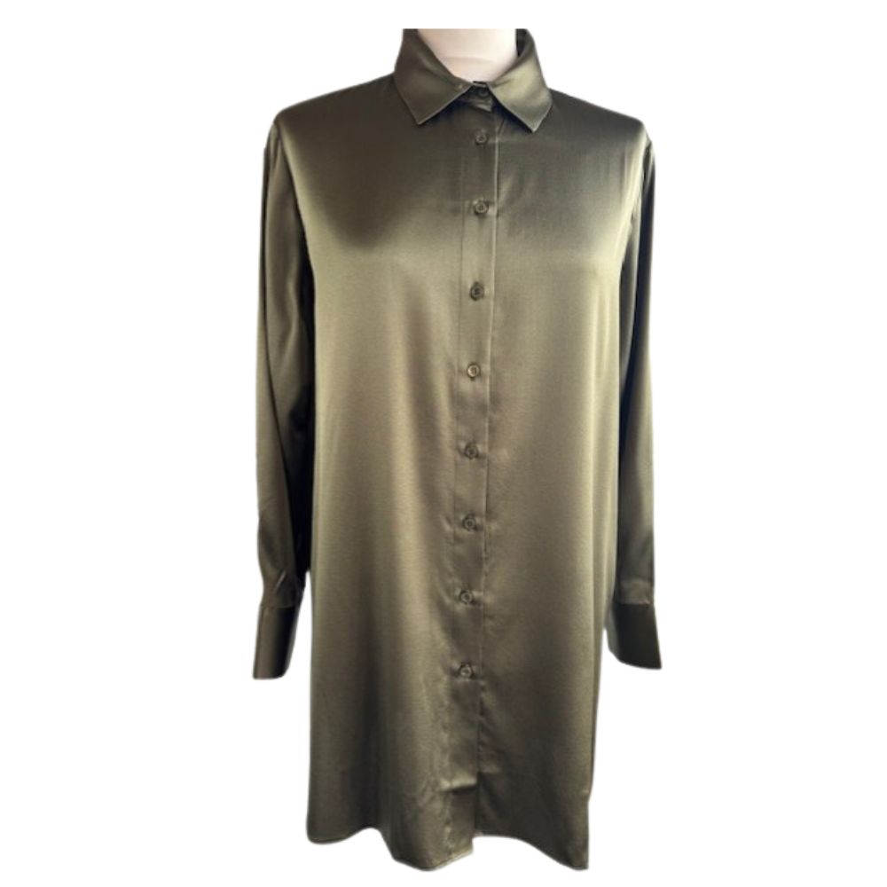 Charlotte Sparre Olive Boyfriend Shirt