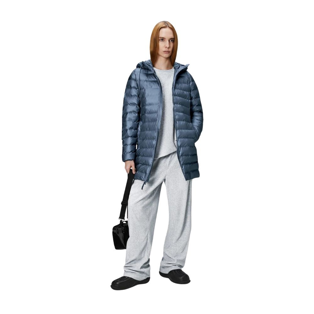 Rains Bay Lohja Long Puffer Curve Jacket