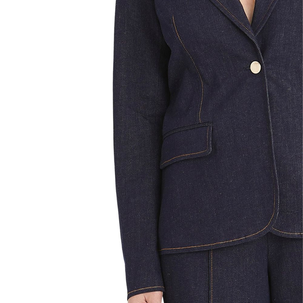 Rue De Femme Blue Denim Kasumi Denim Blazer