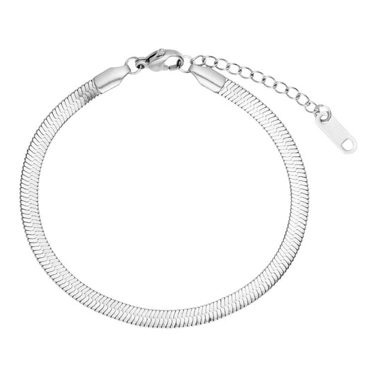 Marea Sølv Snake Chain Bracelet