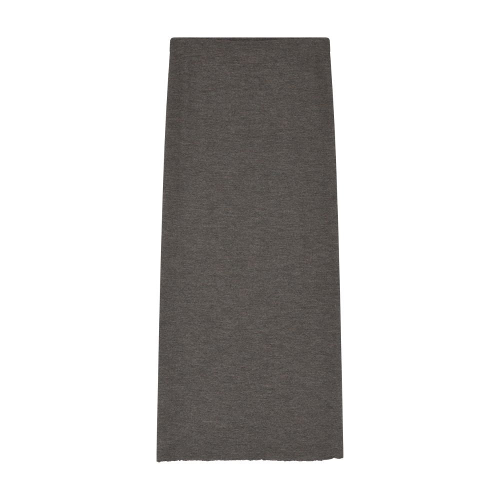 By Basics Brown Melange Skirt Long