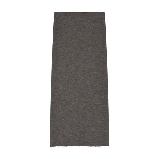 By Basics Brown Melange Skirt Long