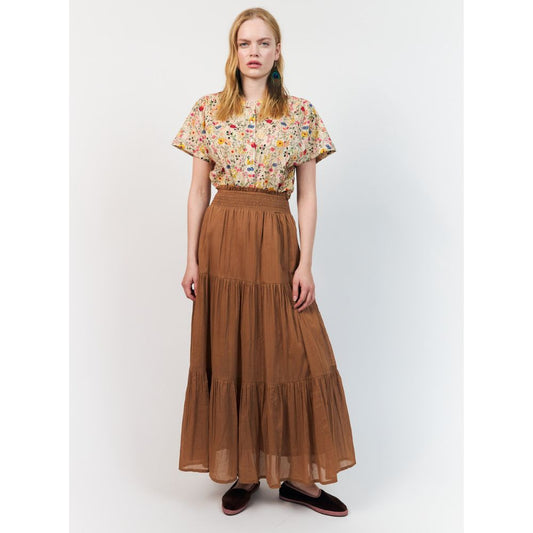 Lollys Laundry Camel Diamond Maxi Skirt