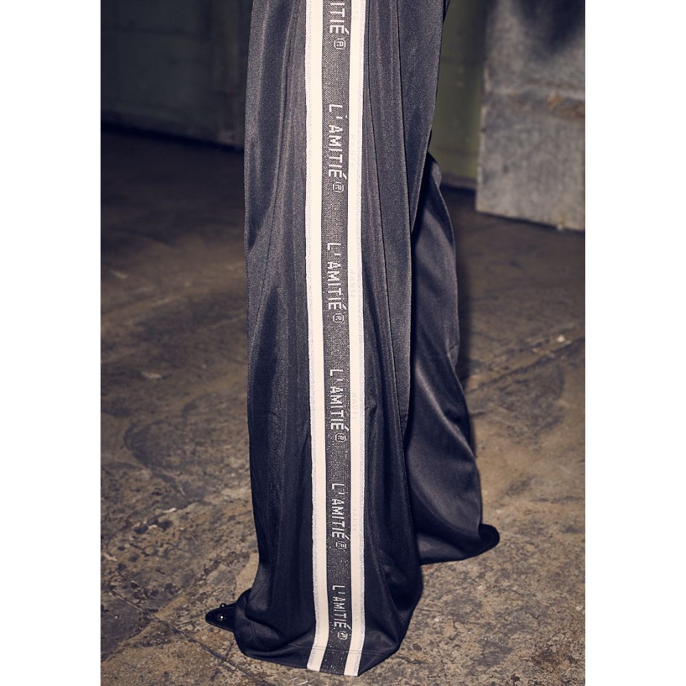 L'amitié Sort Baggy lurex logo pant