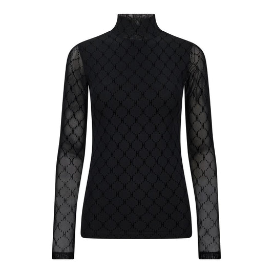 Hype The Detail Black Mesh High Neck