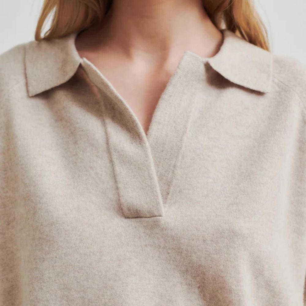 Second Female Beige Vilje Knit Polo