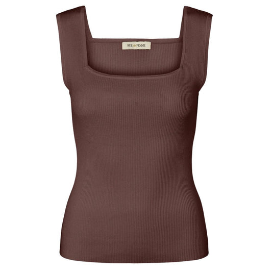 Rue de Femme Brun Noa Reverse Knit Top