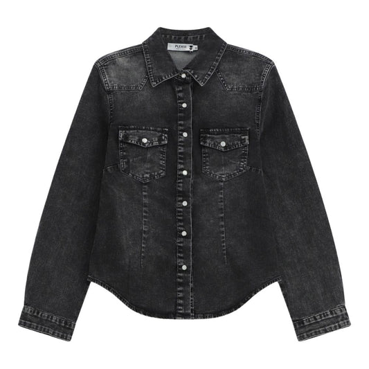Please Sort Denim Skjorte