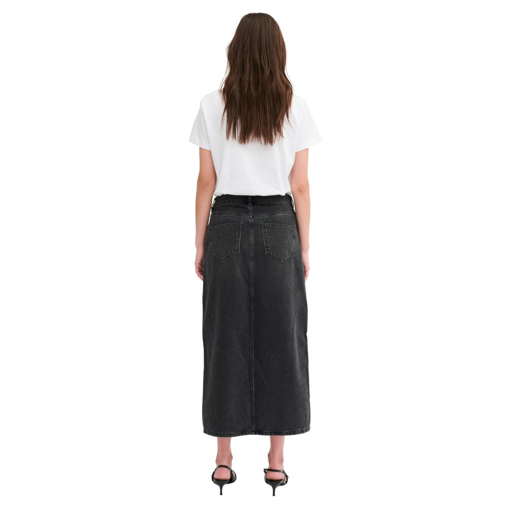 My Essential Wardrobe Black Wash Louis Wrap 123 Skirt