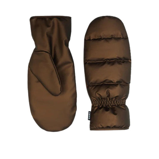 RAINS Brun Puffer Mittens