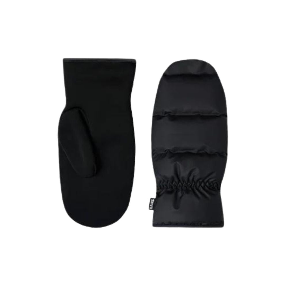 Rains Black Lohja Puffer Mittens