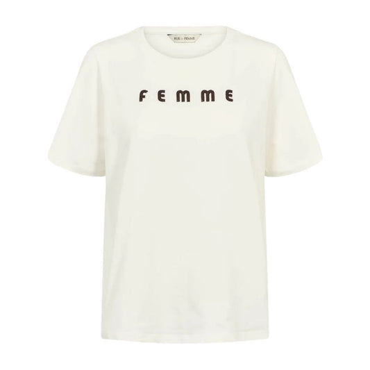 Rue de Femme Hvid Alvina Siv T-shir