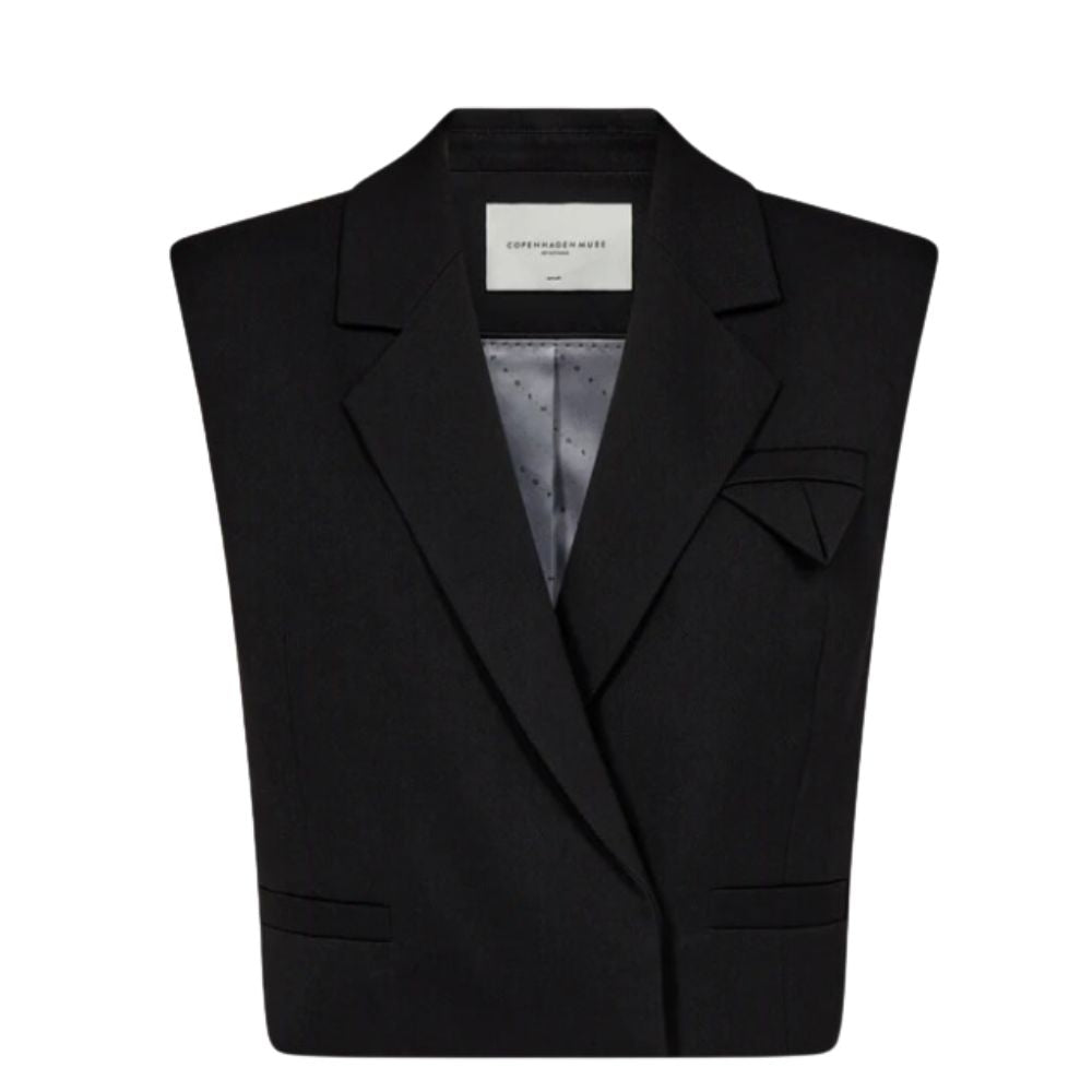 Copenhagen Muse Black Tailor Short Waistcoat