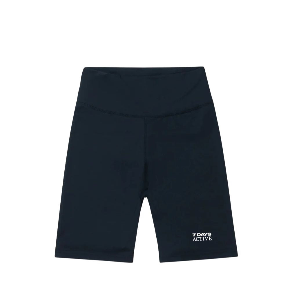 7 DAYS ACTIVE Black Signature Bike Shorts