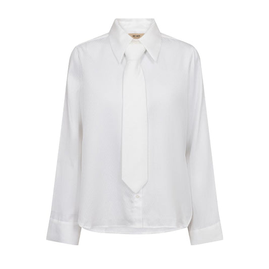 Mos Mosh Hvid Ayen Stripe Shirt