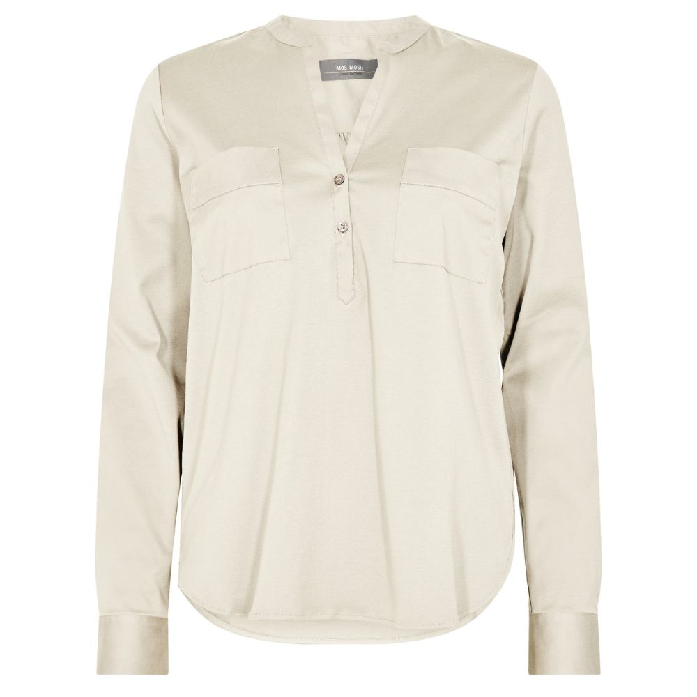 Mos Mosh Sea Salt Jovie Jersey Blouse