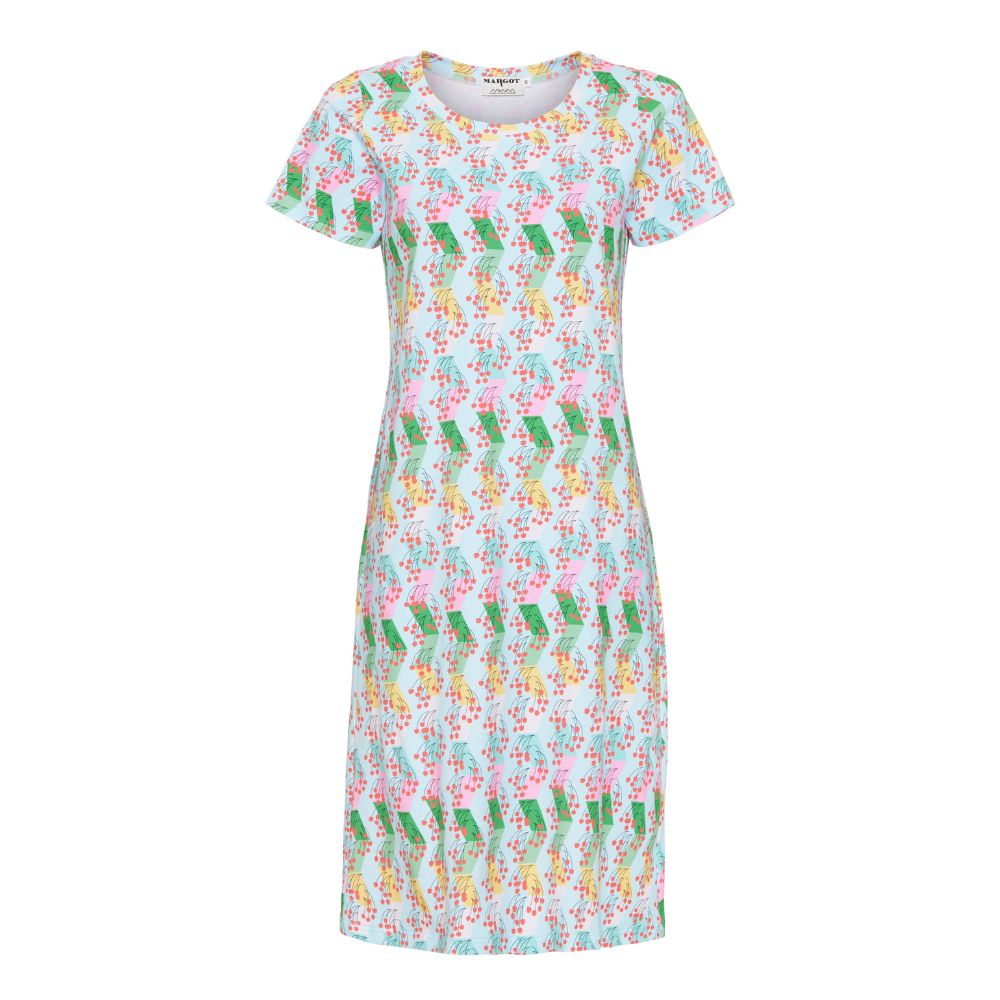 Margot Cherry Mint Teedress