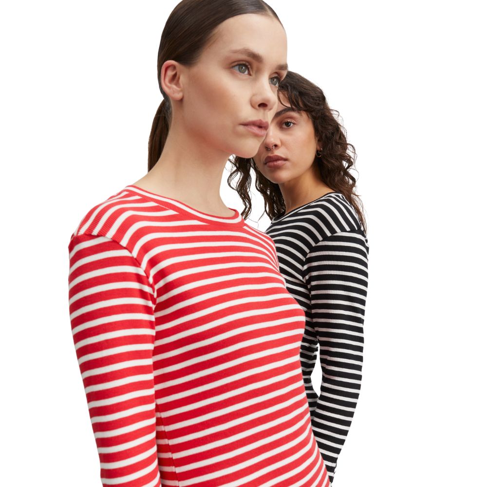Mads Nørgaard Red/White Stripe Tuba Tee