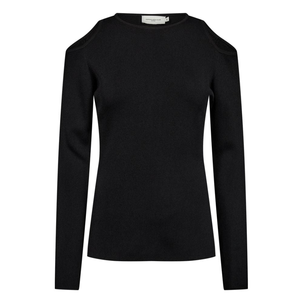 Copenhagen Muse Black Boo Pu Peek Blouse