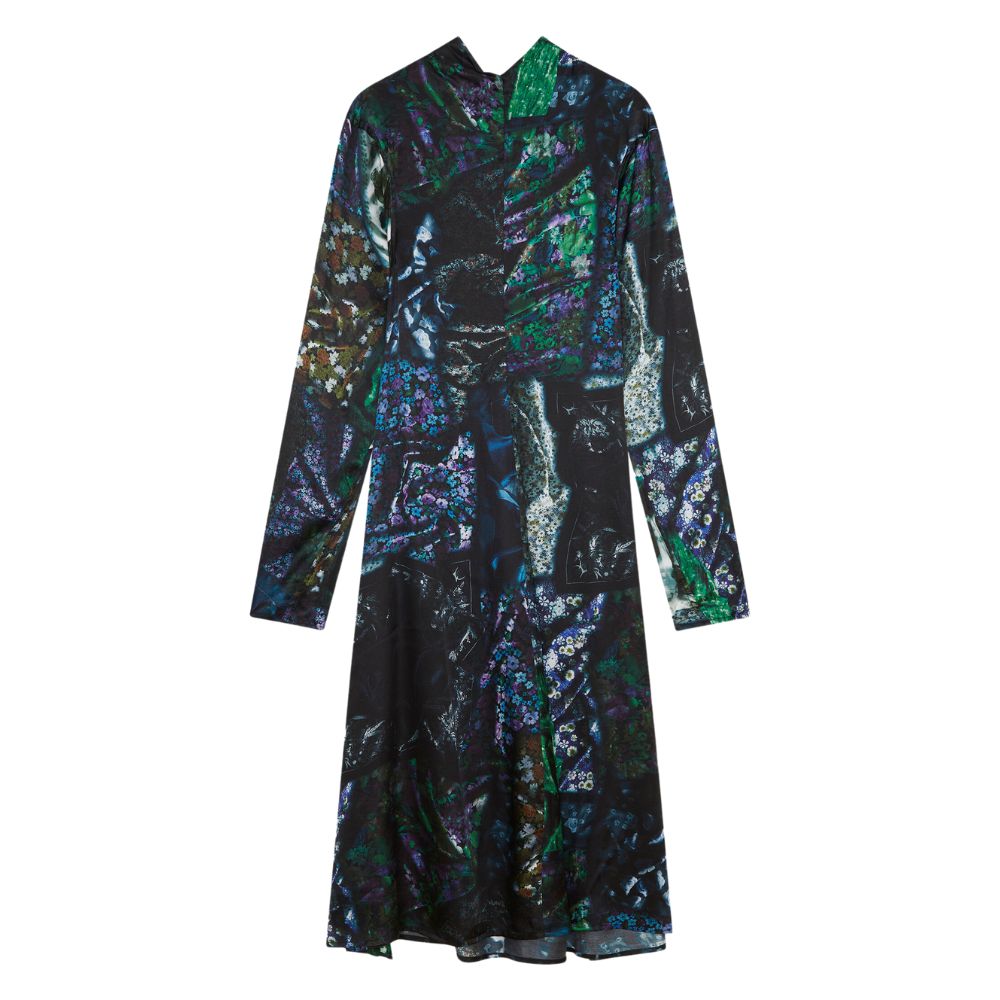 WOOD WOOD Midnight Flower Ambra Print Dress
