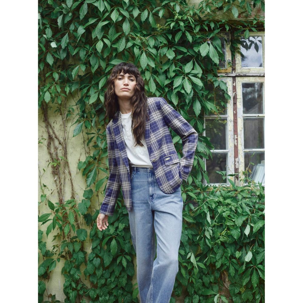 Mos Mosh Crown Blue Blake Check Bla