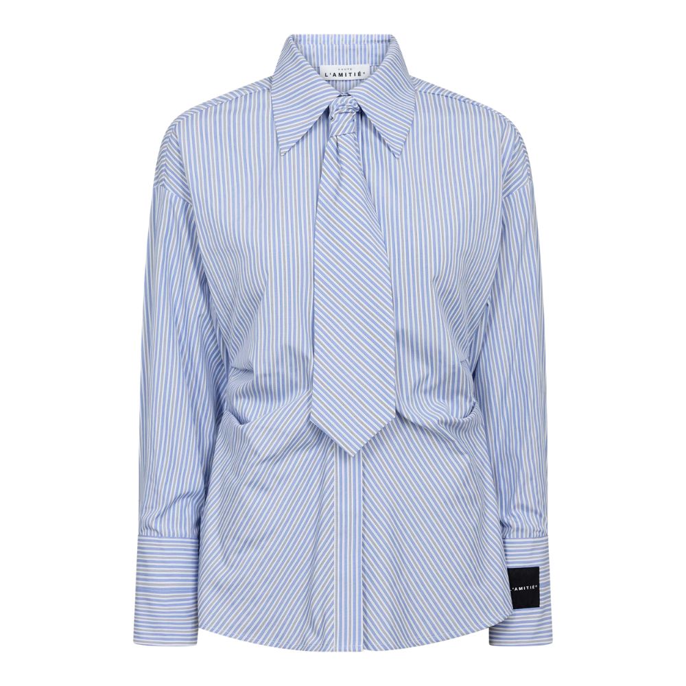 L'amitié Emma Tie Stripe Shirt