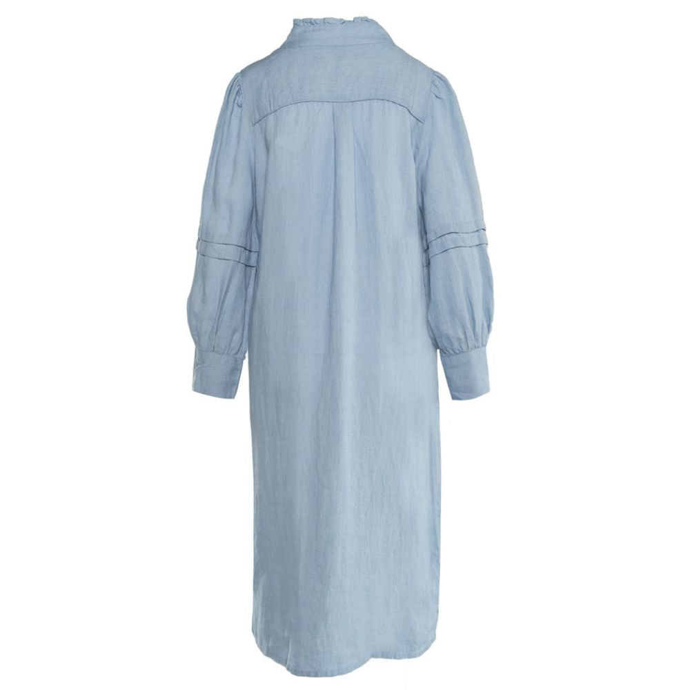 Hést Faded Denim Sari Linen Dress