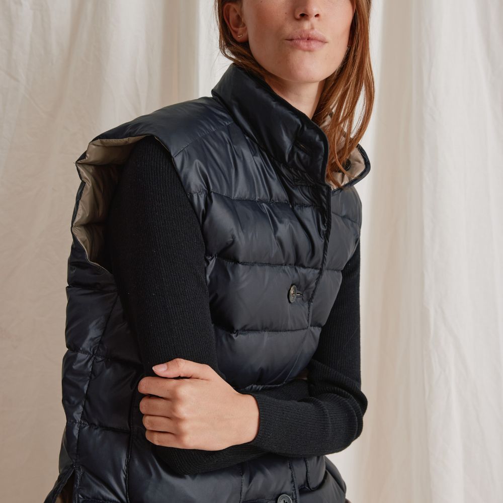 Heartmade Sort/Beige Beket Vest