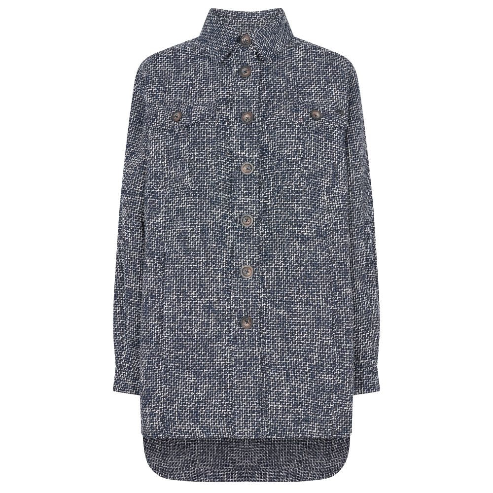 Mos Mosh Salute Navy Mel Rian Aletta Shirt Jacket