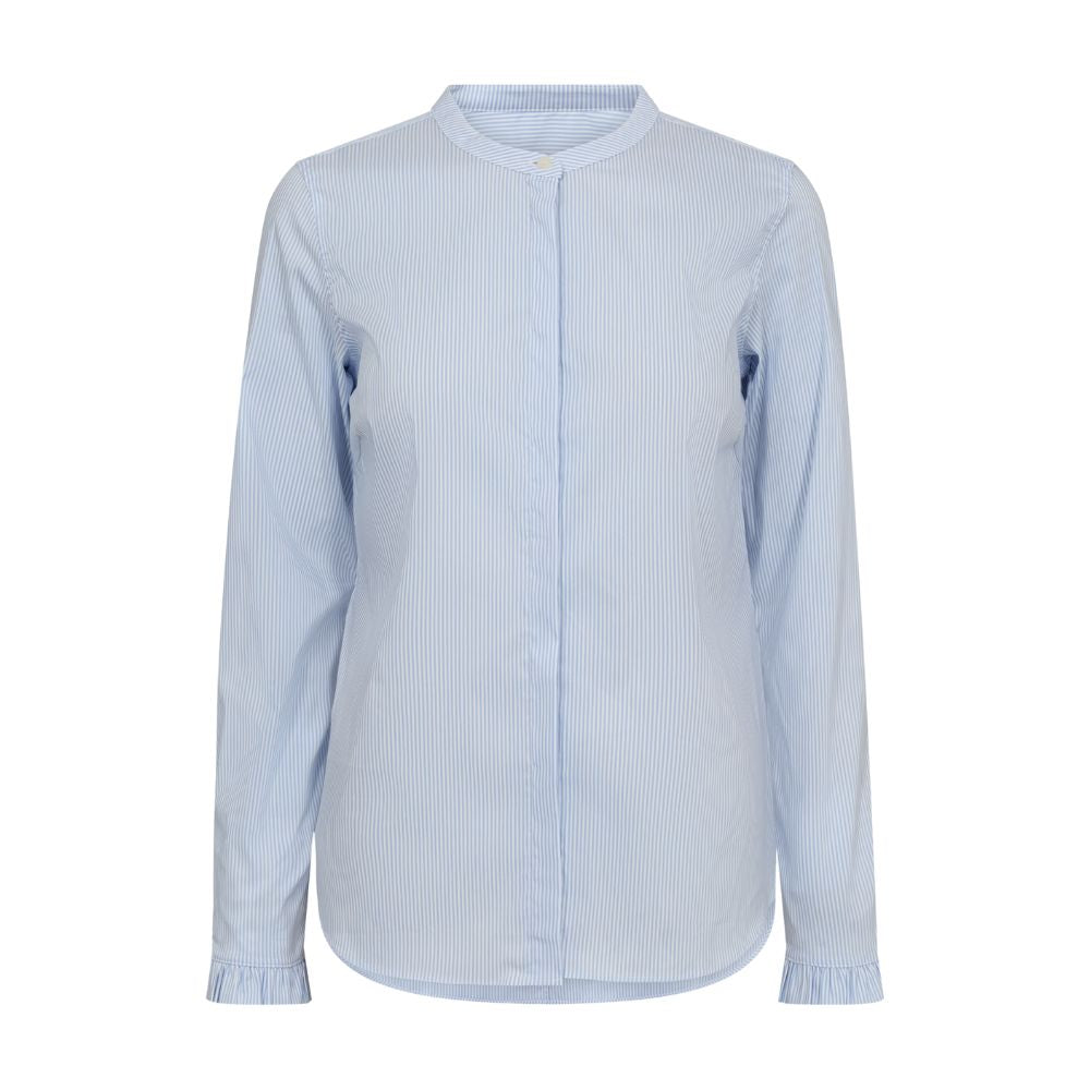 Mos Mosh L.Blå Mattie Stripe Shirt