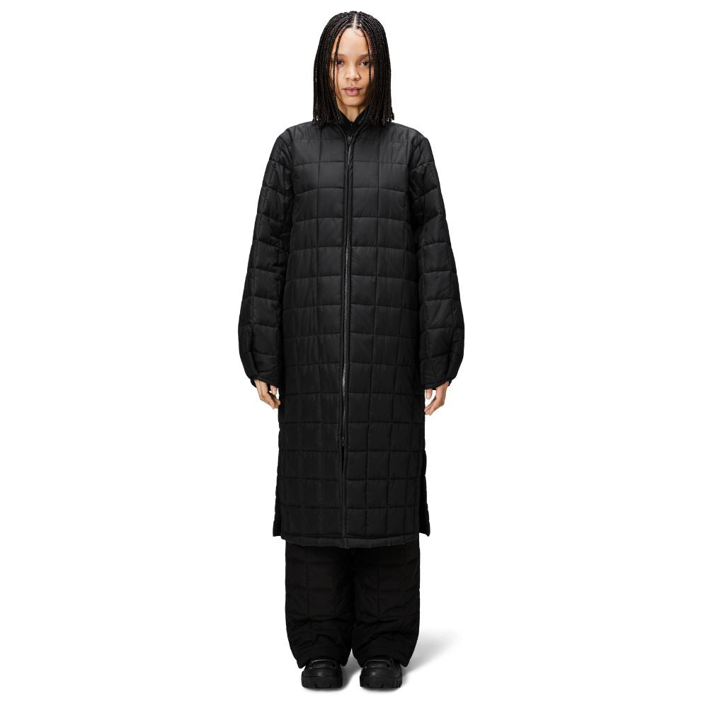 Rains Black Liner W Coat W1T2