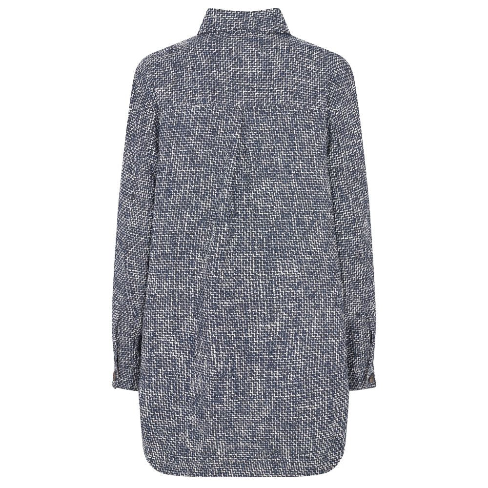 Mos Mosh Salute Navy Mel Rian Aletta Shirt Jacket