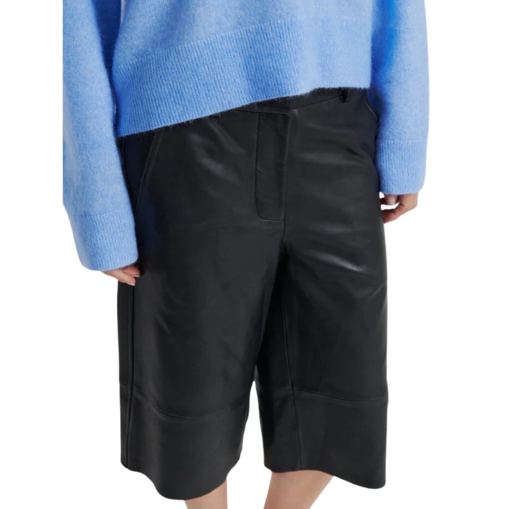 Second Female Sort Letho Leather Shorts