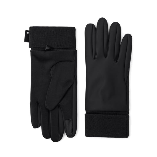 Rains Black Hardface Fleece Gloves