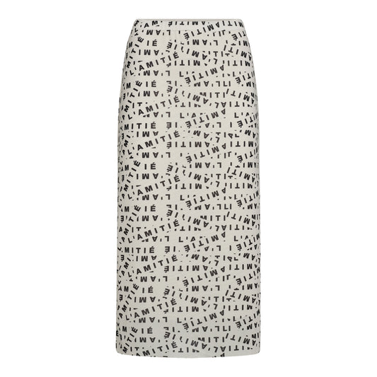 L´AMITIÈ White Mesh Pencil Skirt