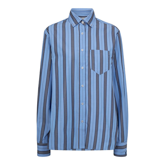 L'amitie Blå Button Down Shirt