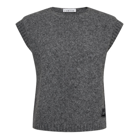 L'amitie Grå Toby Knit Vest