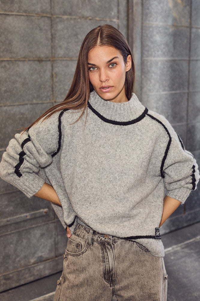 L'amitie Grå Toby Sweater